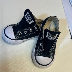 Converse Kids Black Slip-On Sneakers